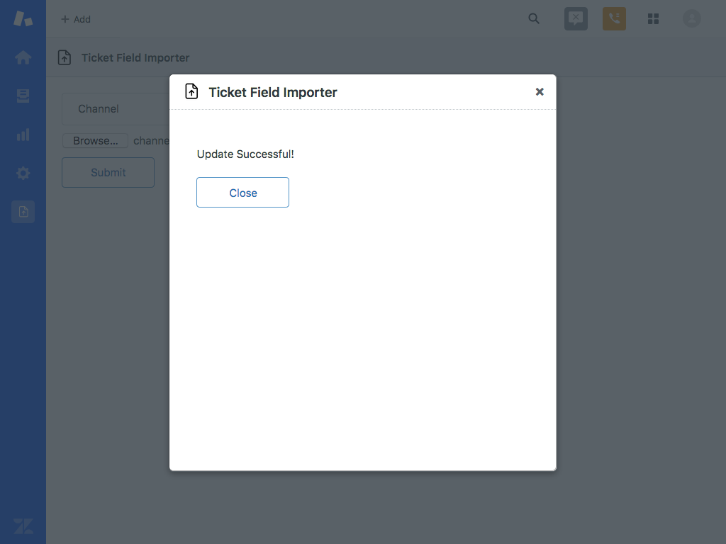 Ticket Field Importer App Integration with Zendesk Support